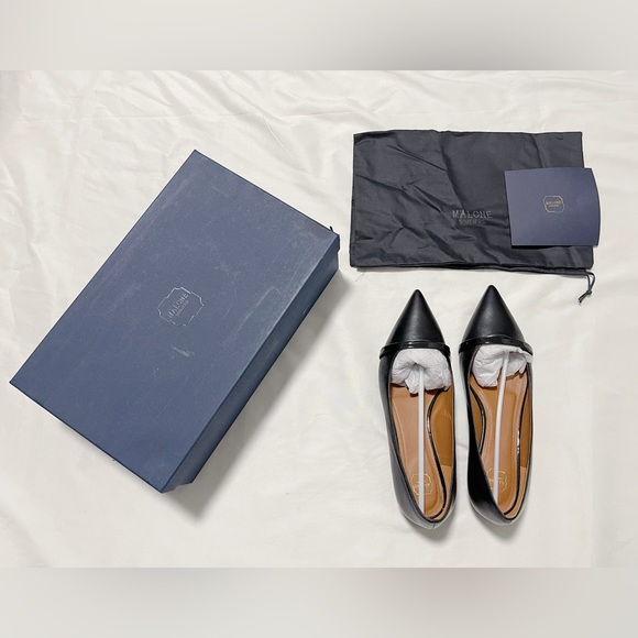 Malone Souliers Maybelle Leather Flats - Picture 2 of 11